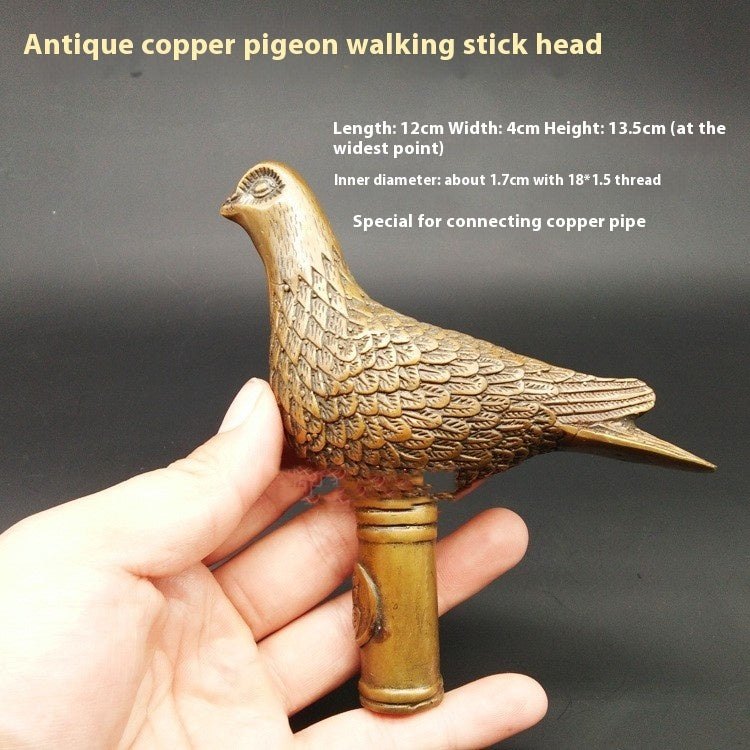 Copper Walking Stick Solid Head Hand Pieces Copper Walking Stick Solid Head Hand Pieces